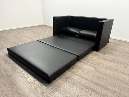 Lucy black faux - faux, sofa
