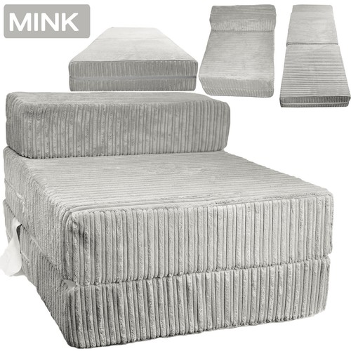 Mink jumbo cord single chair - mink,